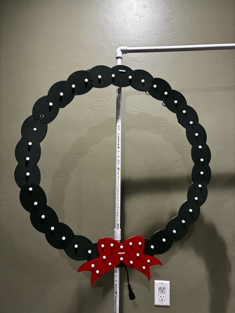 Anything Is a Singing Face Wreath