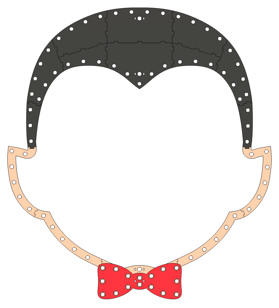 Anything Is a Singing Face Dracula Frame STL