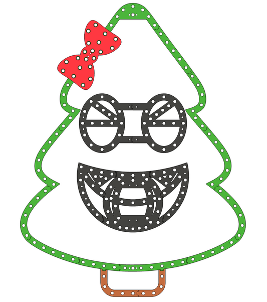 Anything Is a Singing Face Tree w/ Bow Frame STL