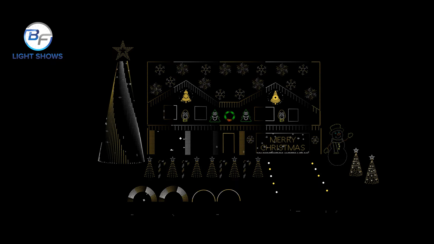 Animation - Christmas - Gold/White