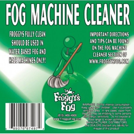 FOG MACHINE CLEANER - FROGGY'S FULLY CLEAN