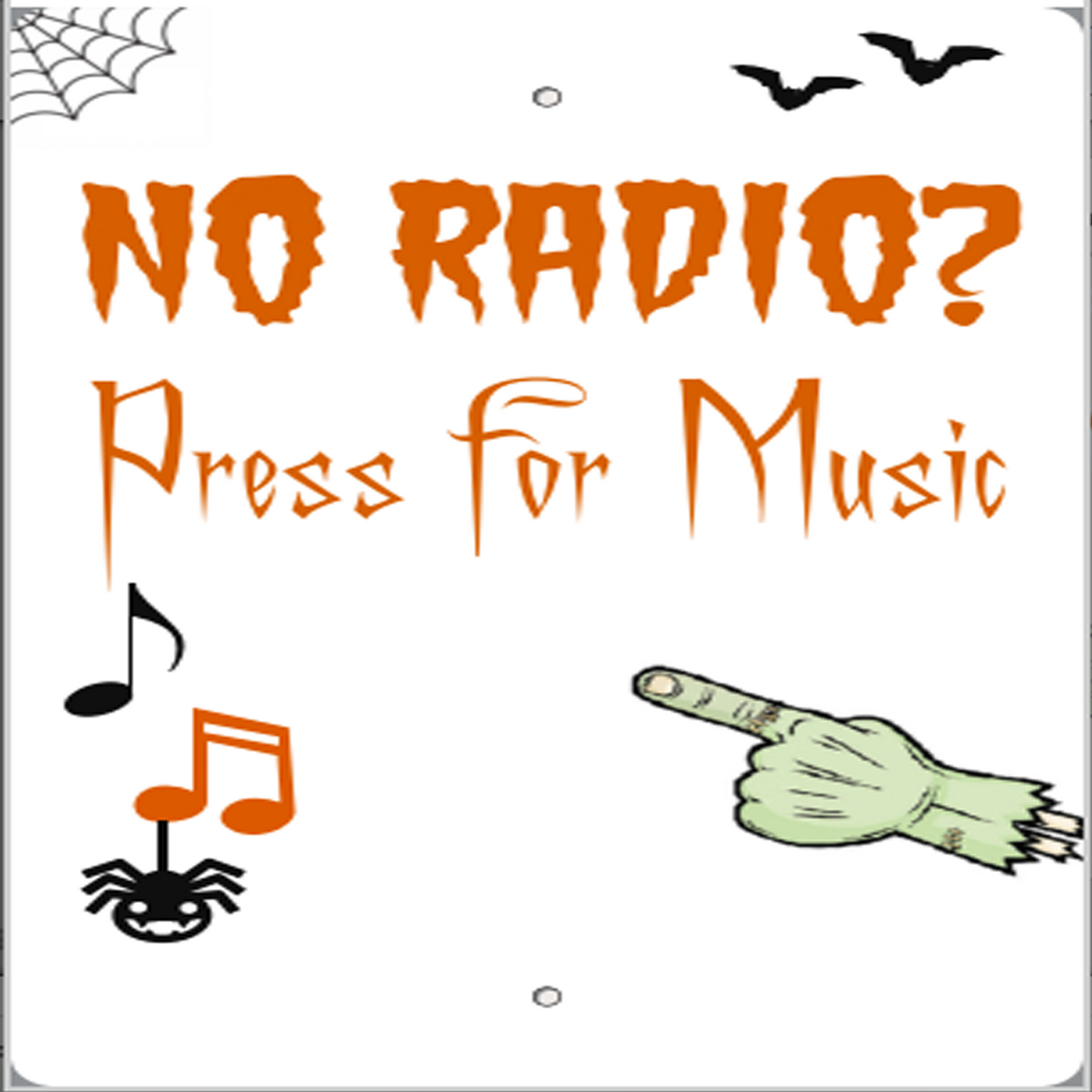 Push Button Music Sign (Aux/3.5mm version)